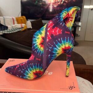 Vibrant Tie-Dye Stiletto Heels